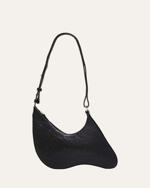 Thing 2 Crinkled Leather Shoulder Bag